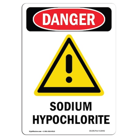 Signmission Safety Sign, OSHA Danger, 14" Height, Rigid Plastic, Portrait, P-1014-V-2042 OS-DS-P-1014-V-2042